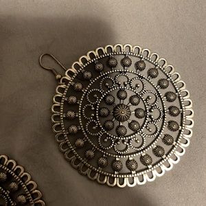 Silver Circle Earrings